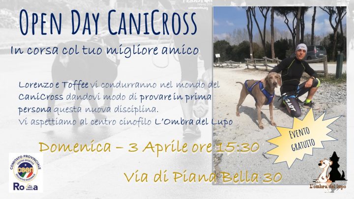 evento canicross 3 aprile via di Pianabella 30 Ostia antica